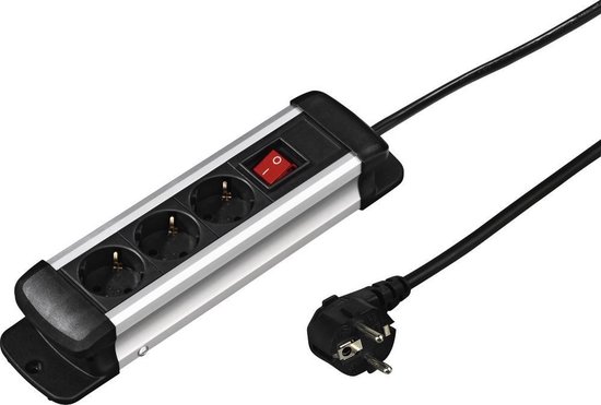 Hama Stekkerdoos Pro 3-voudig 3 meter - 47859 - Zwart