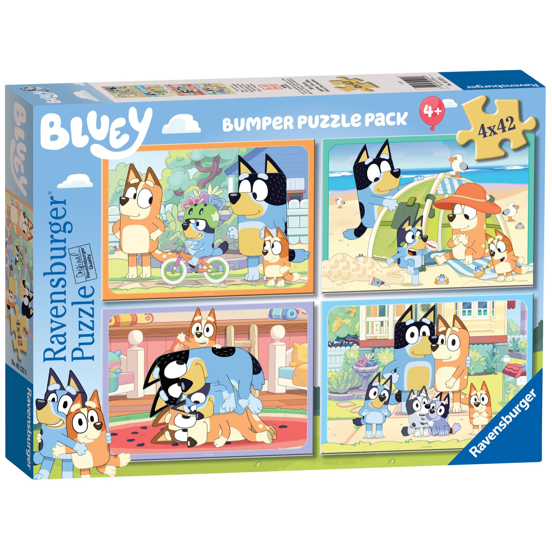Ravensburger - Bumper Pack Puzzle 4X42 Bluey