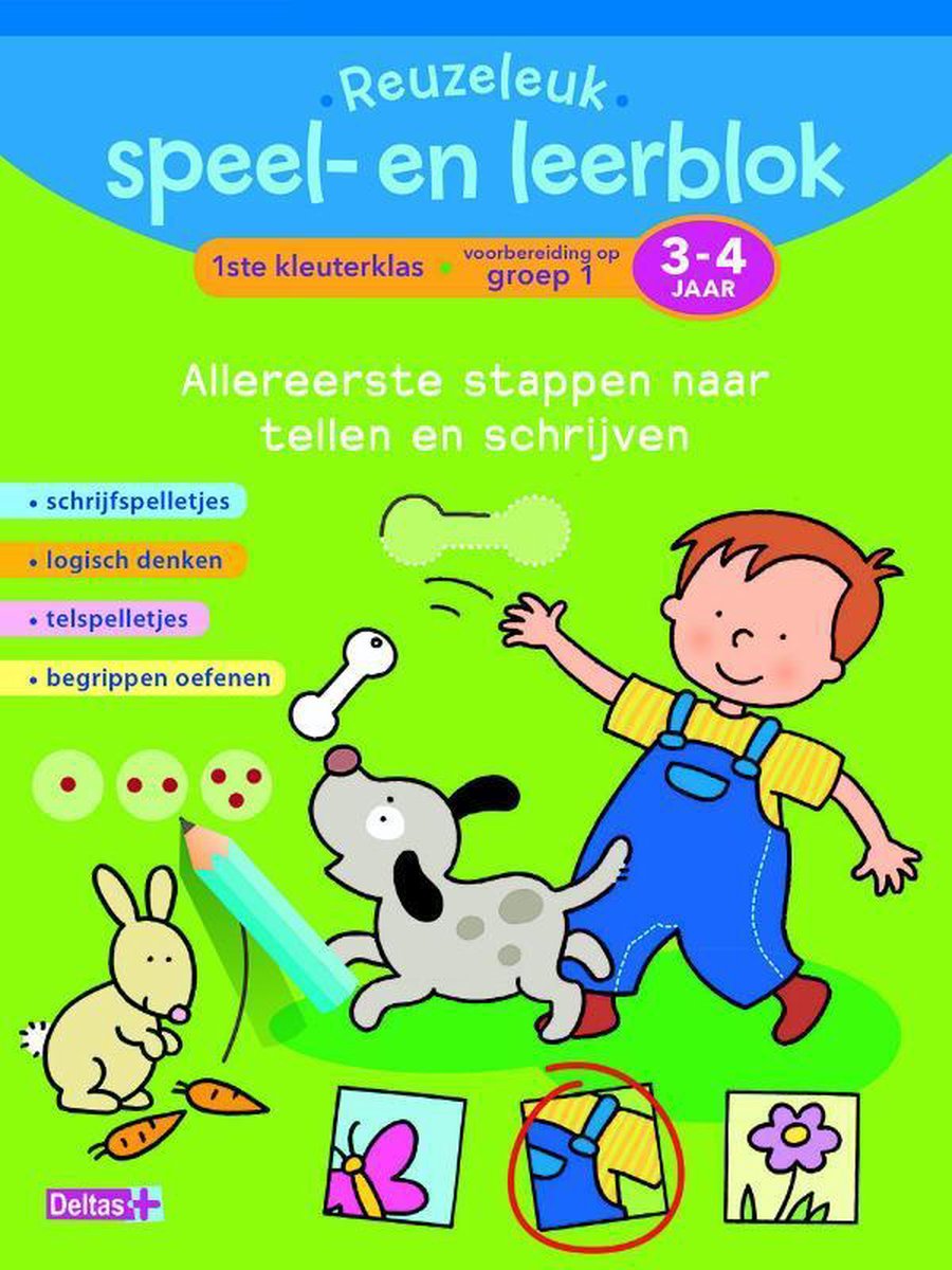 Reuzeleuk speel- en leerblok: tellen en schrijven (3-4 jaar)