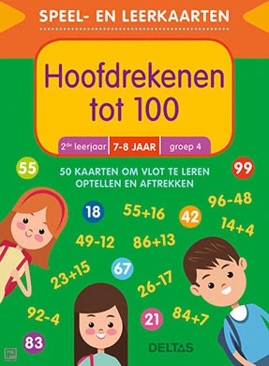 Speel- en leerkaarten - Hoofdrekenen tot 100 (7-8 j.) - Groen