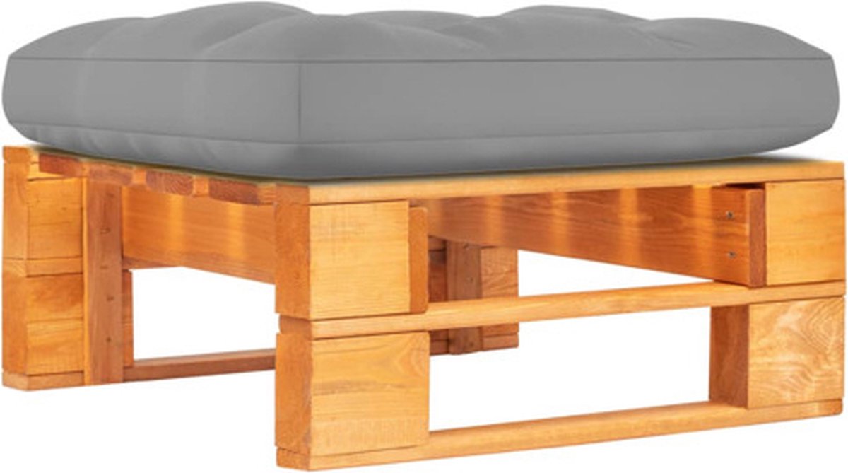 vidaXL Tuinhocker pallet honing geïmpregneerd grenenhout - Bruin