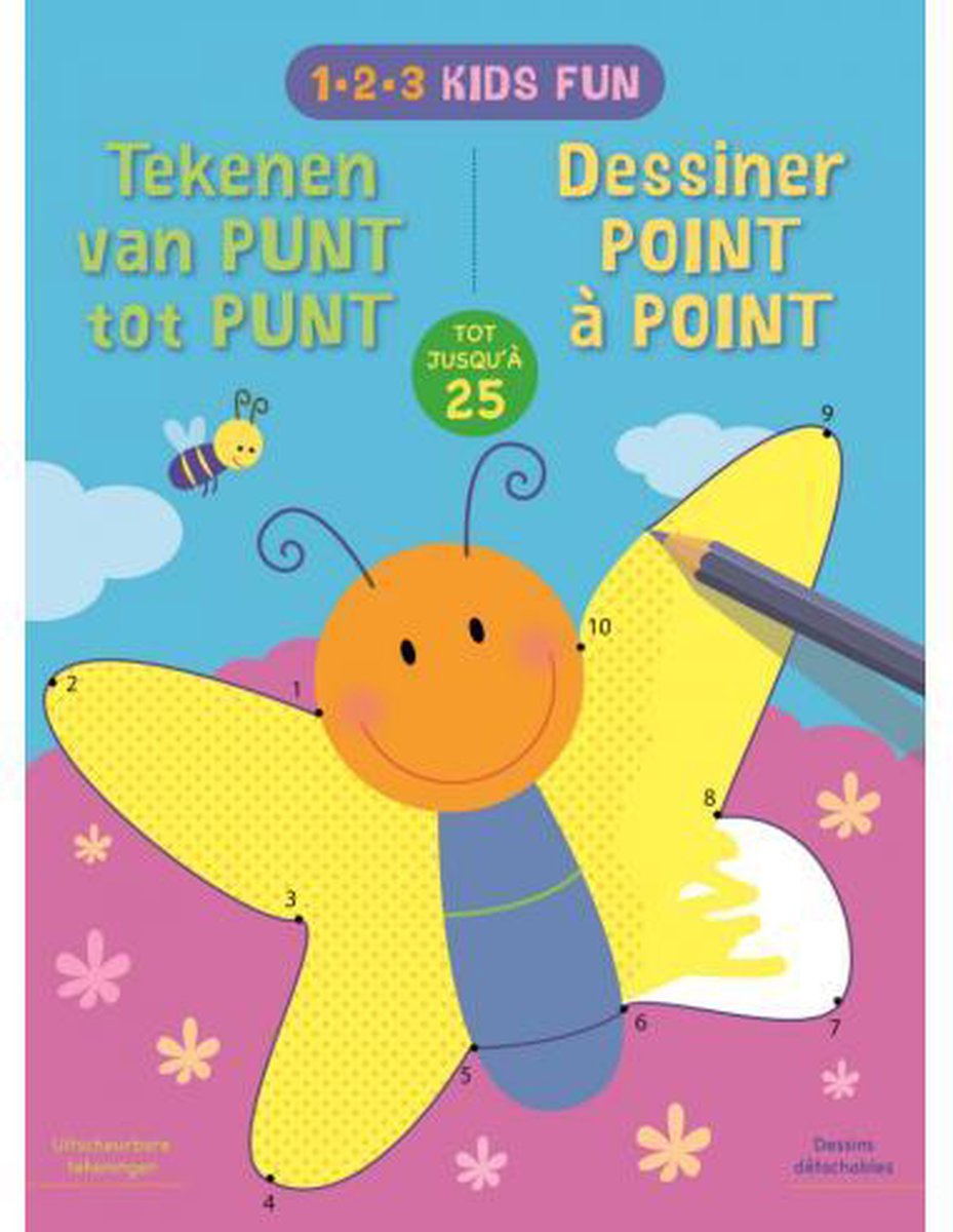 1-2-3 Kids Fun - Tekenen van punt tot punt tot 25 / 1-2-3 Kids Fun - Dessiner de point à point jusqu&apos;a 25