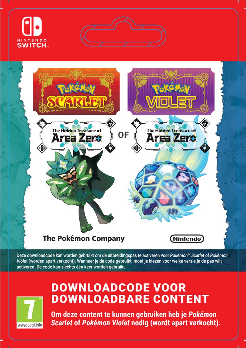 Nintendo AOC Pokemon Scarlet/Violet Expansion Pass Hidden Treasure of Area Zero DLC (extra content)
