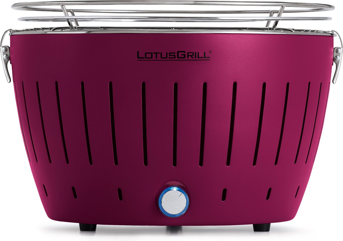 LotusGrill Classic Hybrid Tafelbarbecue - Ø350mm - Paars