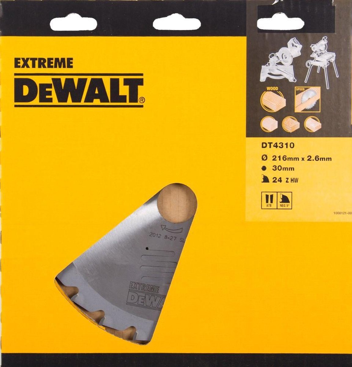 DeWalt DT4310-QZ - Hoja para sierra circular estacionaria 216x30mm 24D -