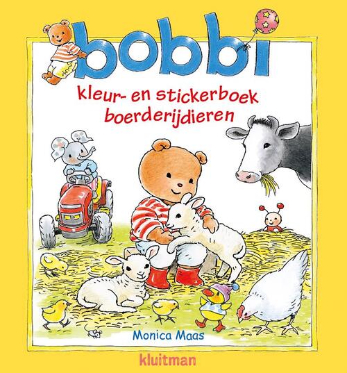 Top1Toys Bobbi kleur- en stickerboek boerderijdieren