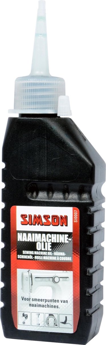 Simson naaimachine-olie 100 ml - Zwart