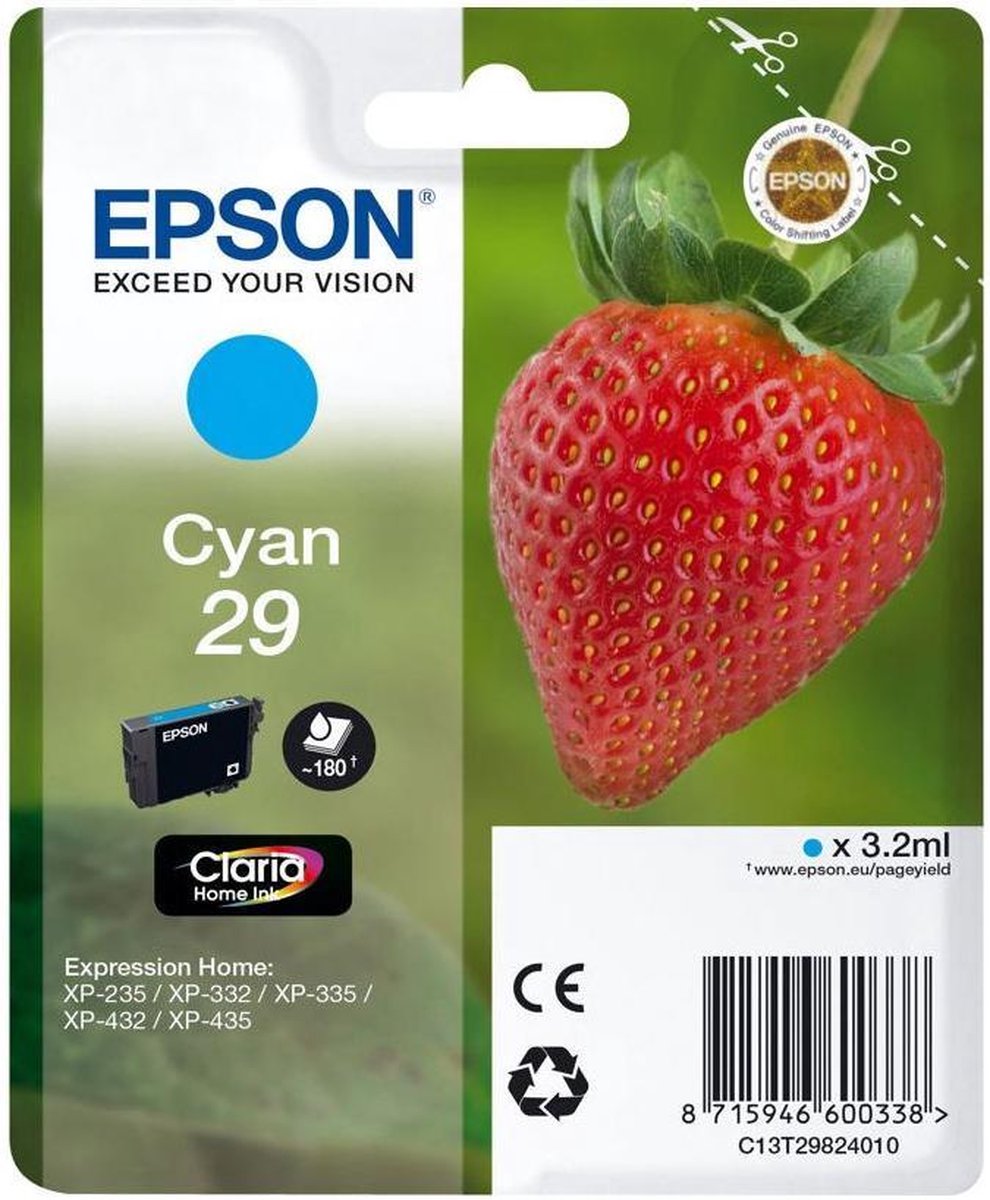 Epson 29 - Inktcartridge / Cyaan