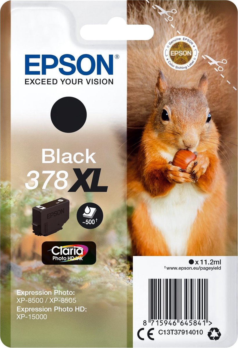 Epson 378XL Cartridge - Negro