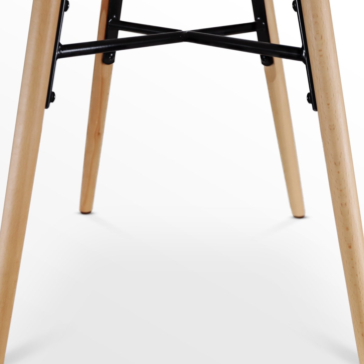 Nolon Nena-Mia eetkamerstoel - houten onderstel - Grijs