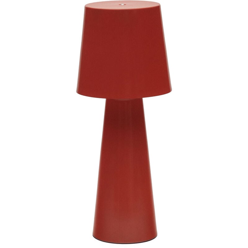 Kave Home - Arenys grote tafellamp met geschilderde afwerking - Rood