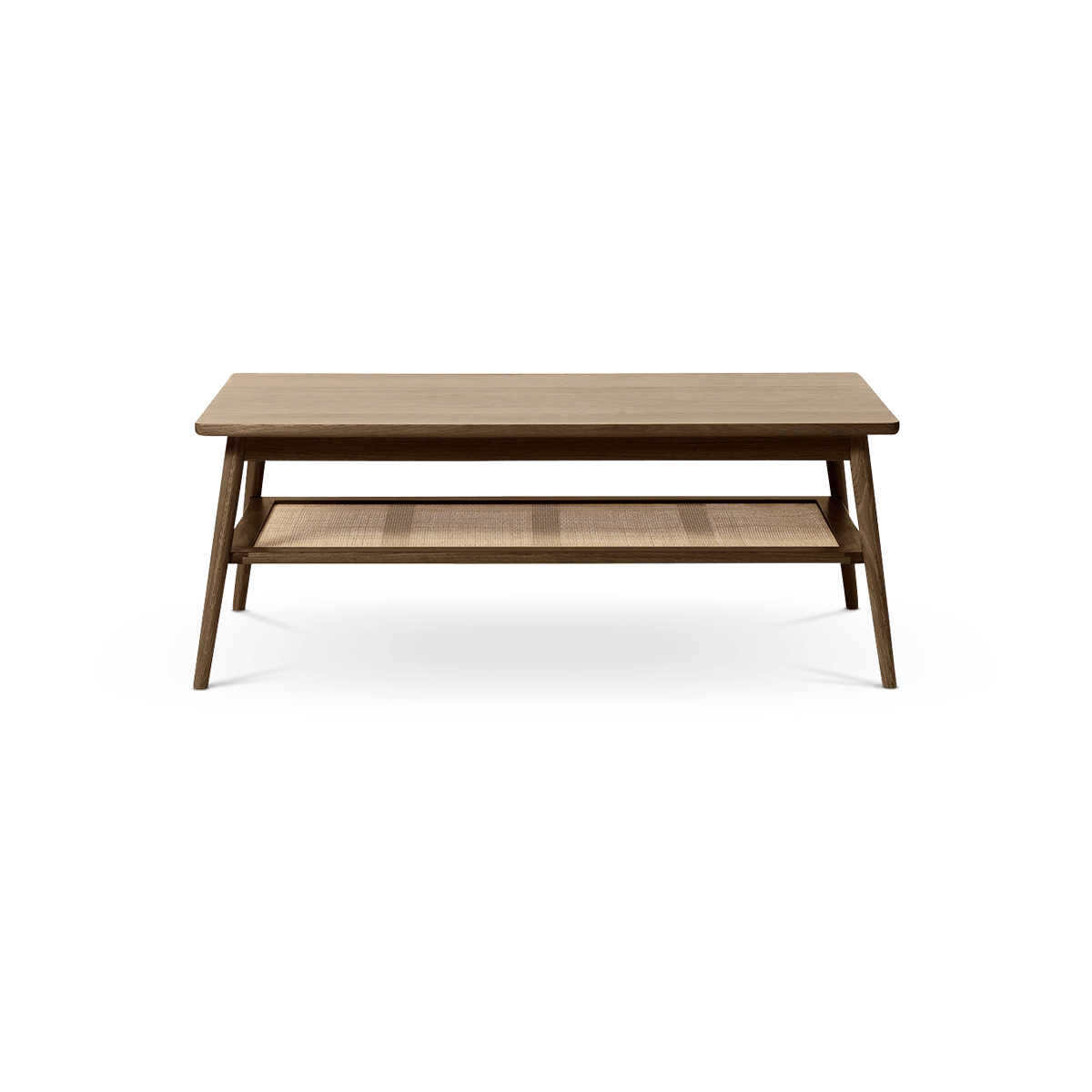 Olivine Boas houten salontafel gerookt eiken - 120 x 60 cm - Bruin