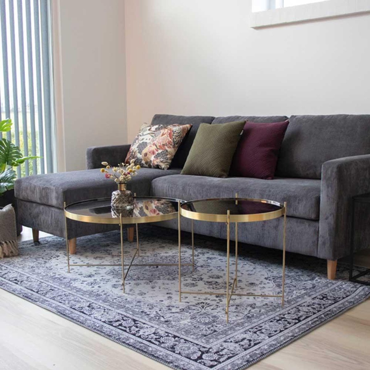 Artichok Liliana ronde bijzettafel brons - Ø 48 cm