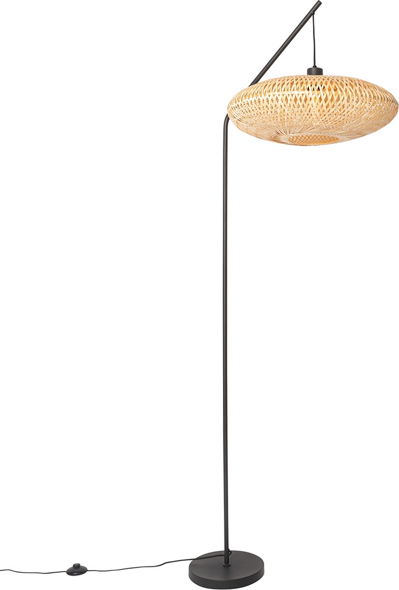 QAZQA Vloerlamp ostrava - Naturel - Oosters - L 50cm