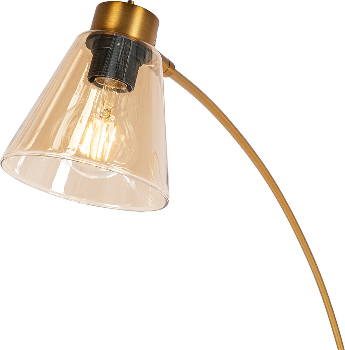 QAZQA Booglamp nina - Brons - Art Deco - L 35cm