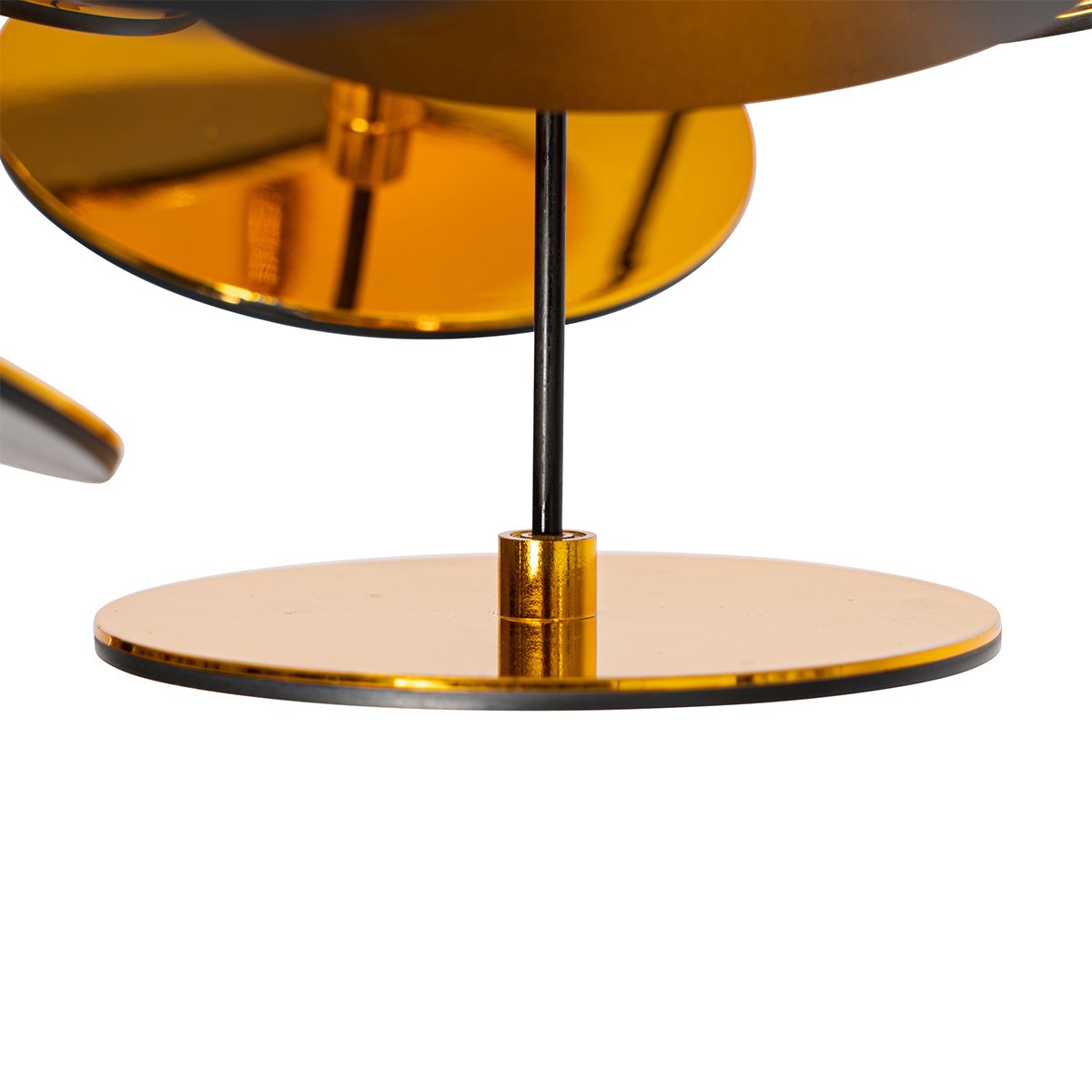 QAZQA Plafondlamp cerchio Design - D 35cm - Zwart