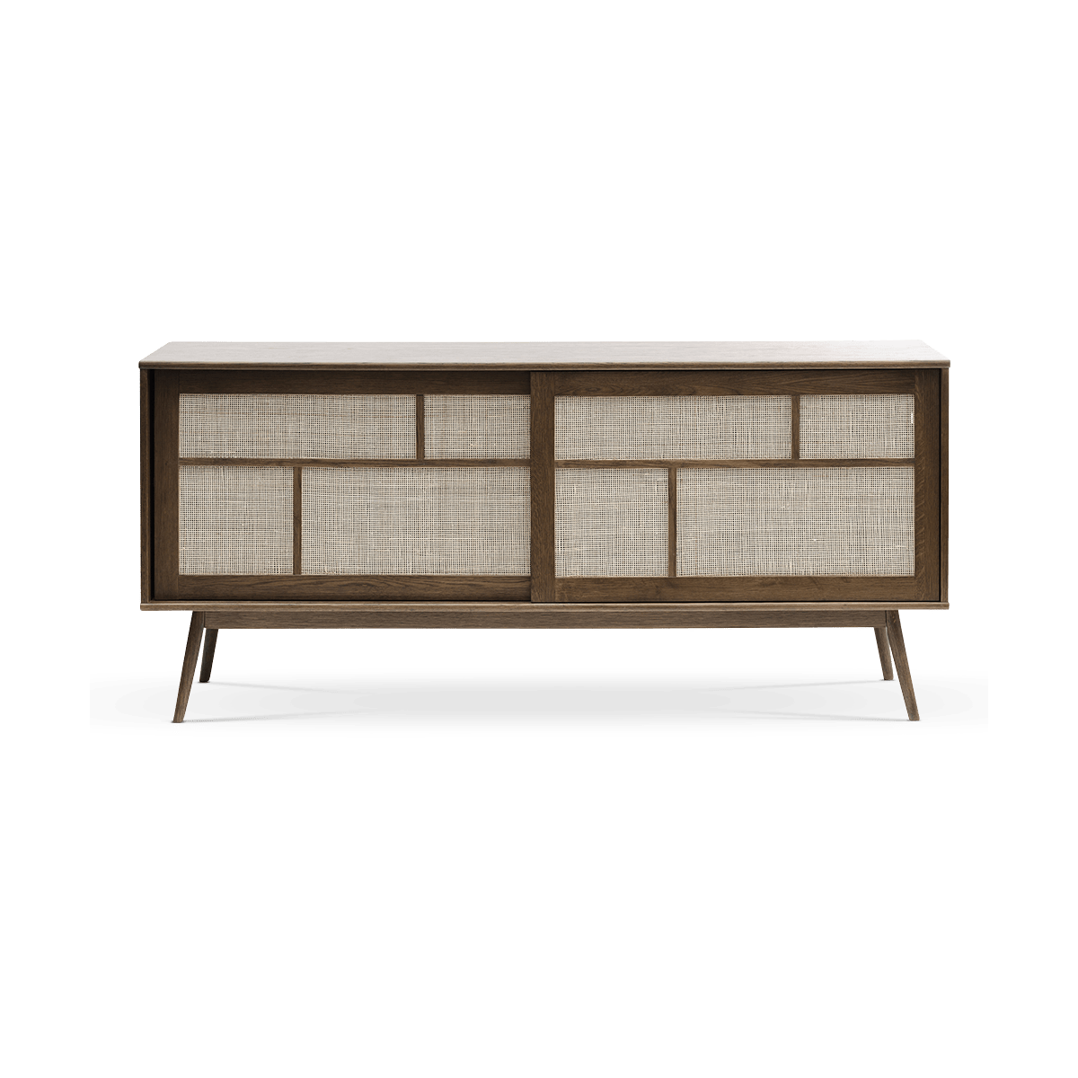 Olivine Boas houten sideboard gerookt eiken - 180 x 45 cm - Bruin