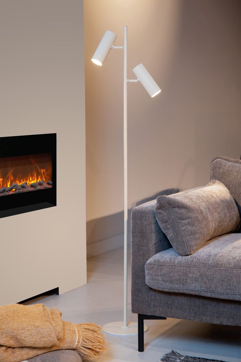 Lucide CLUBS Vloerlamp - Wit