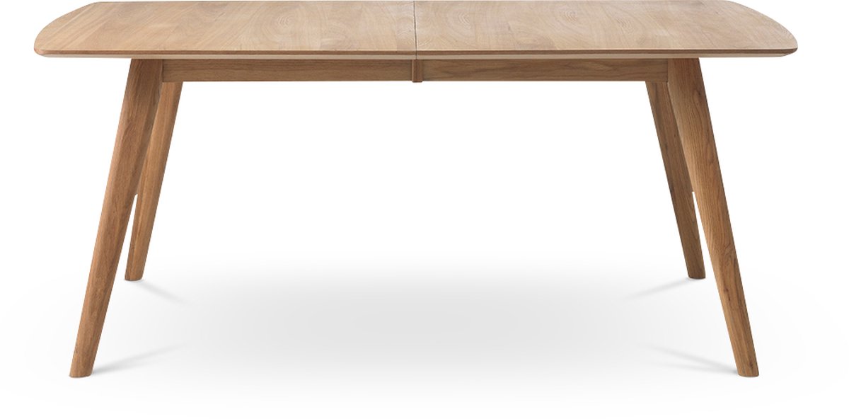 Olivine Sven uitschuifbare houten eettafel - 150-195 x 100 cm - Bruin