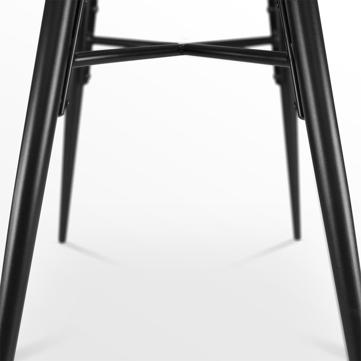 Nolon Nova-Fé eetkamerstoel rib warm - zwart onderstel - Grijs