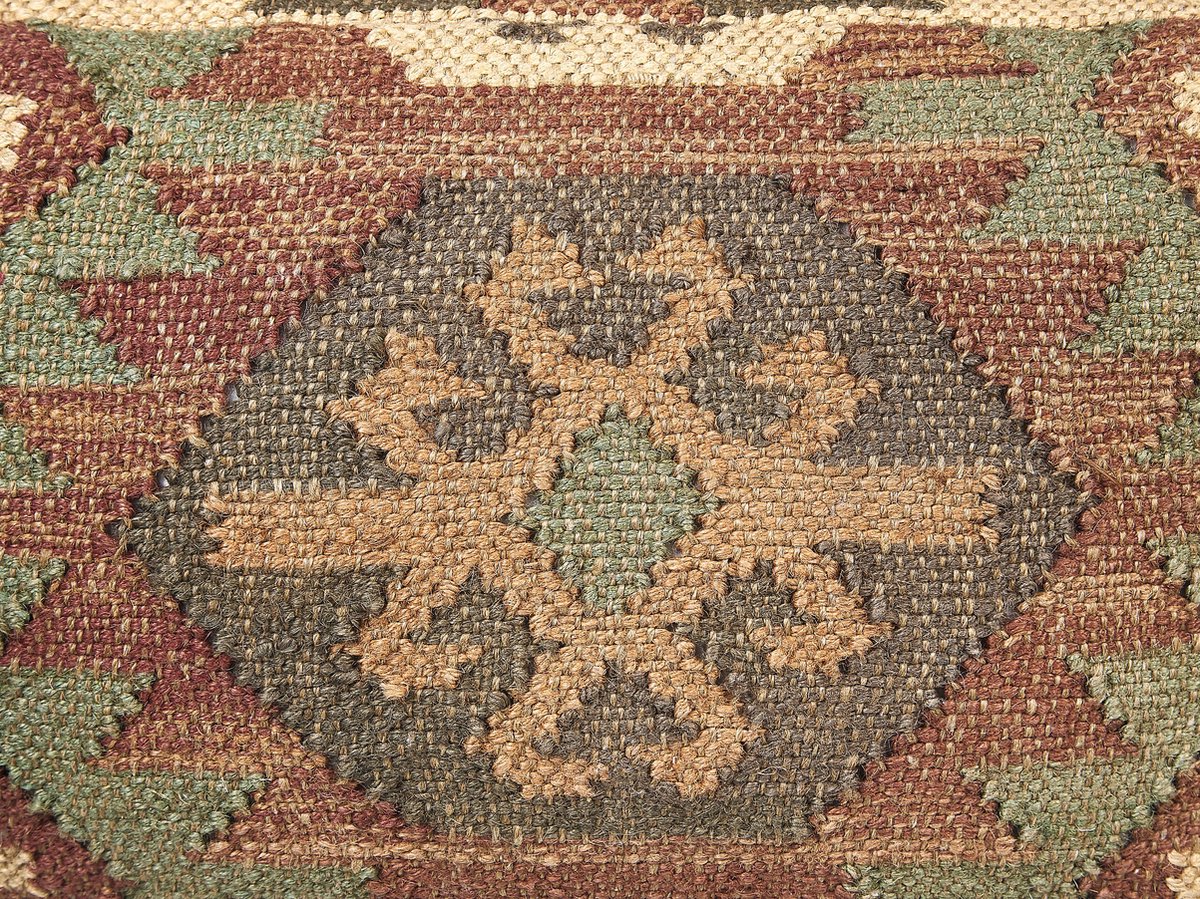 Beliani CUMBUM Poef Multicolor