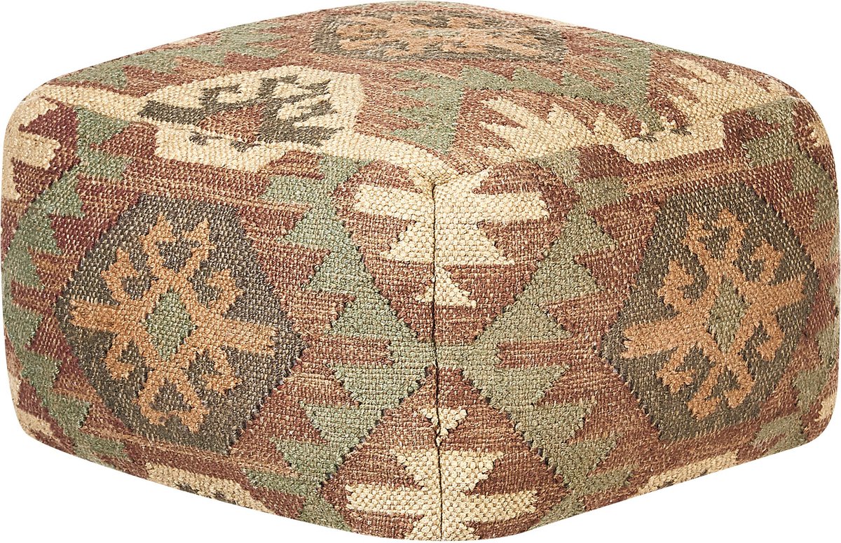 Beliani CUMBUM Poef Multicolor
