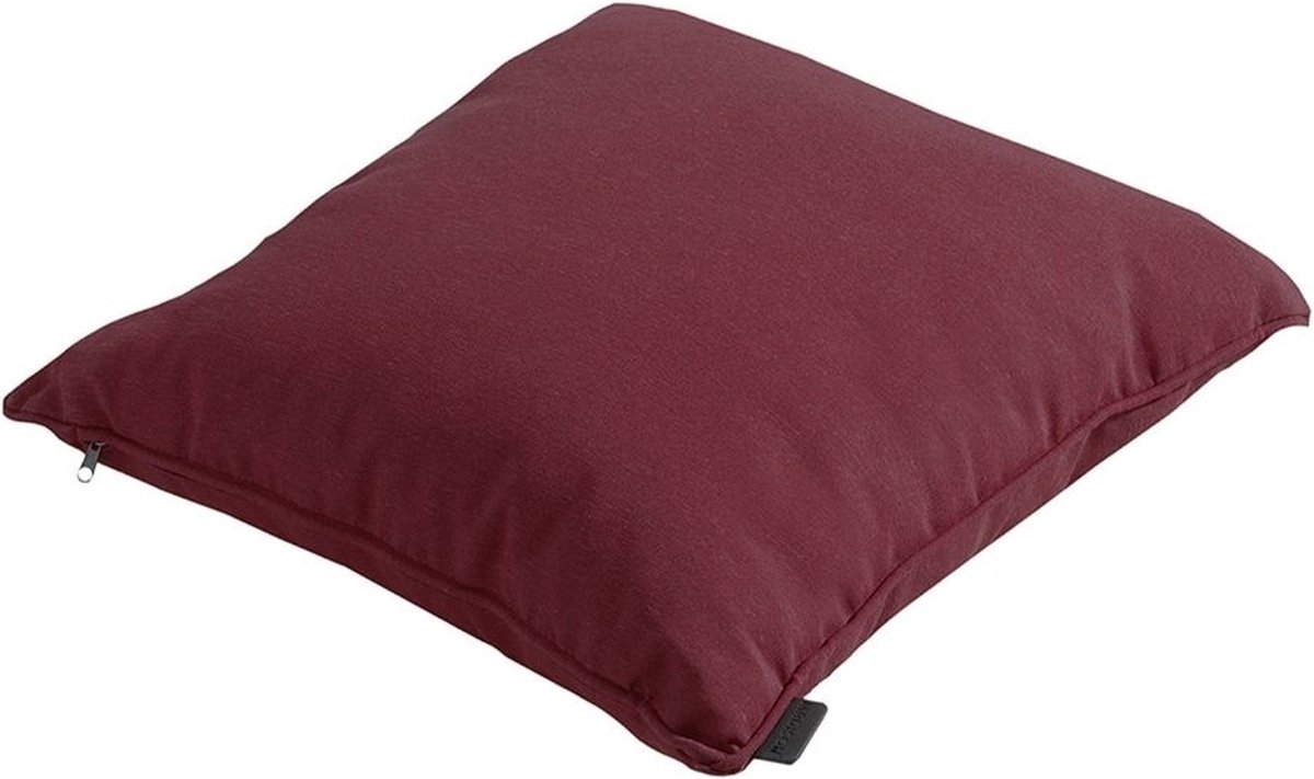 Madison Sierkussen 60x60 piping Panama bordeaux - Rood