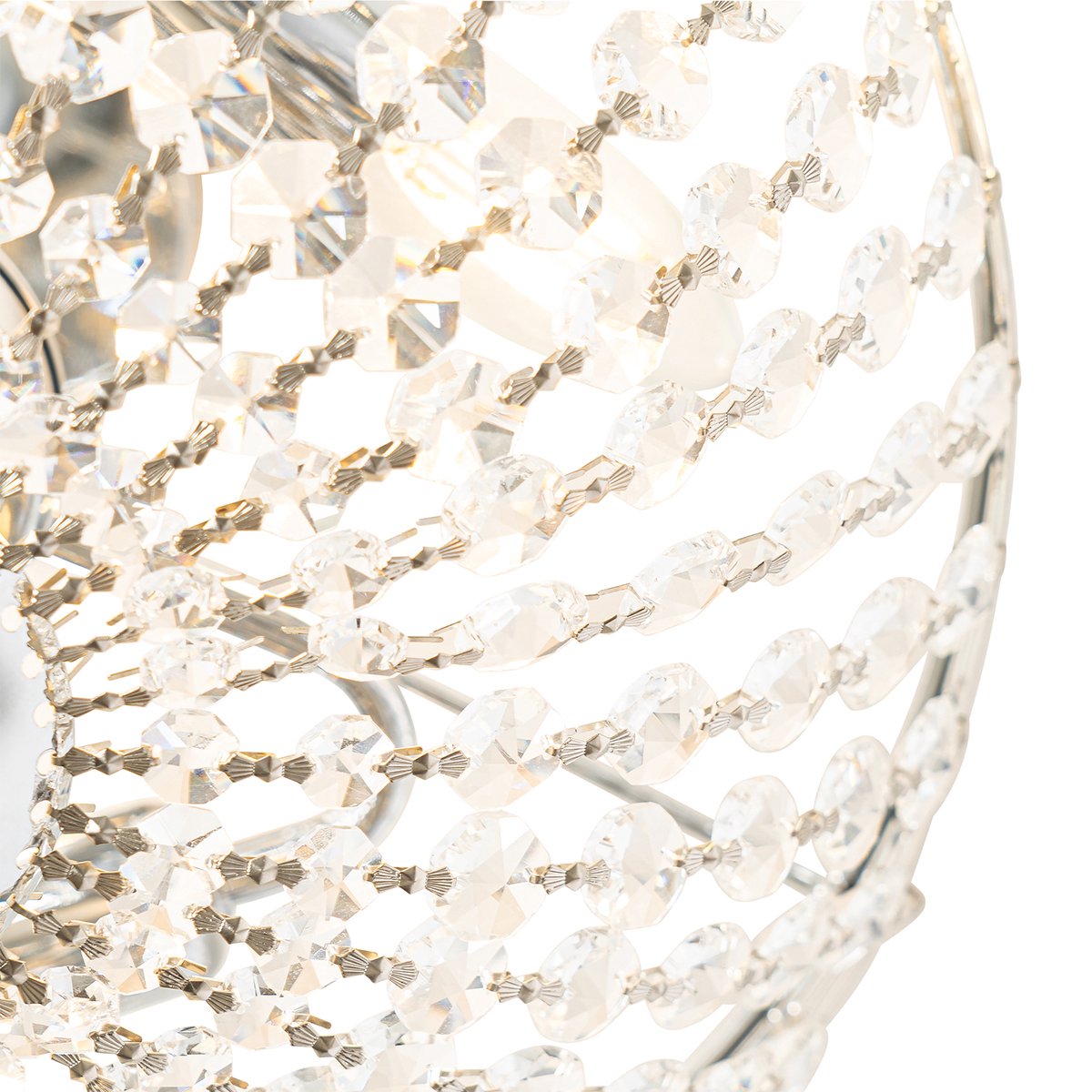 QAZQA Plafondlamp mondrian - Staal - Klassiek | Antiek - D 35cm - Silver