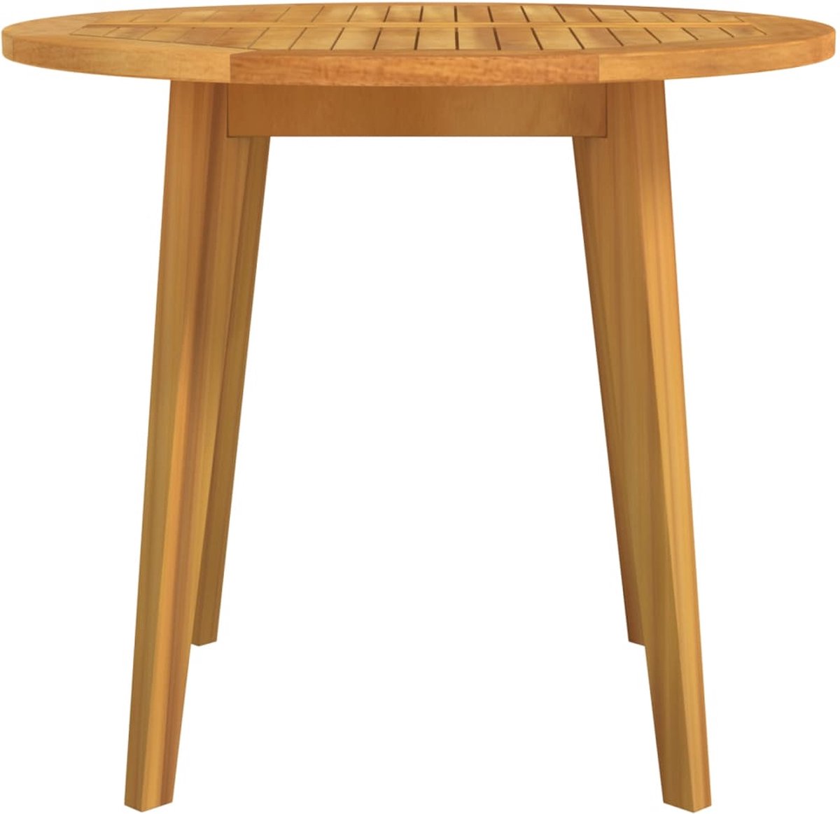 vidaXL Tuintafel Ø85x75 cm massief acaciahout - Bruin