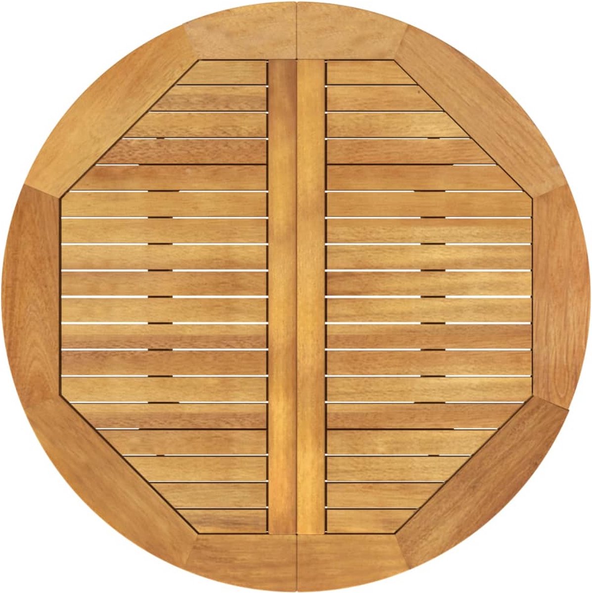 vidaXL Tuintafel Ø85x75 cm massief acaciahout - Bruin