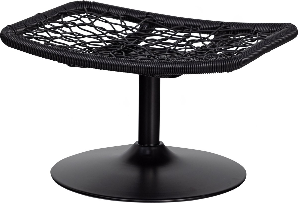 Woood Tuinhocker Vive - Rattan - Zand|Zwart - 37x63x46 - Beige