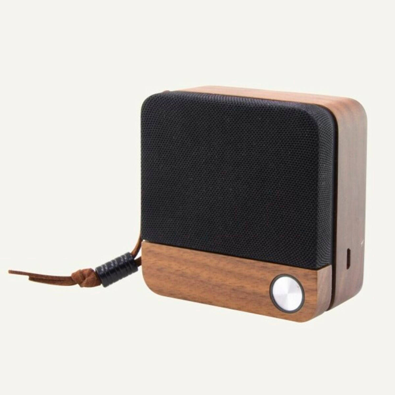 ksix Draadloze Luidspreker Met Bluetooth Eco Speak 400 Mah 3.5w Hout