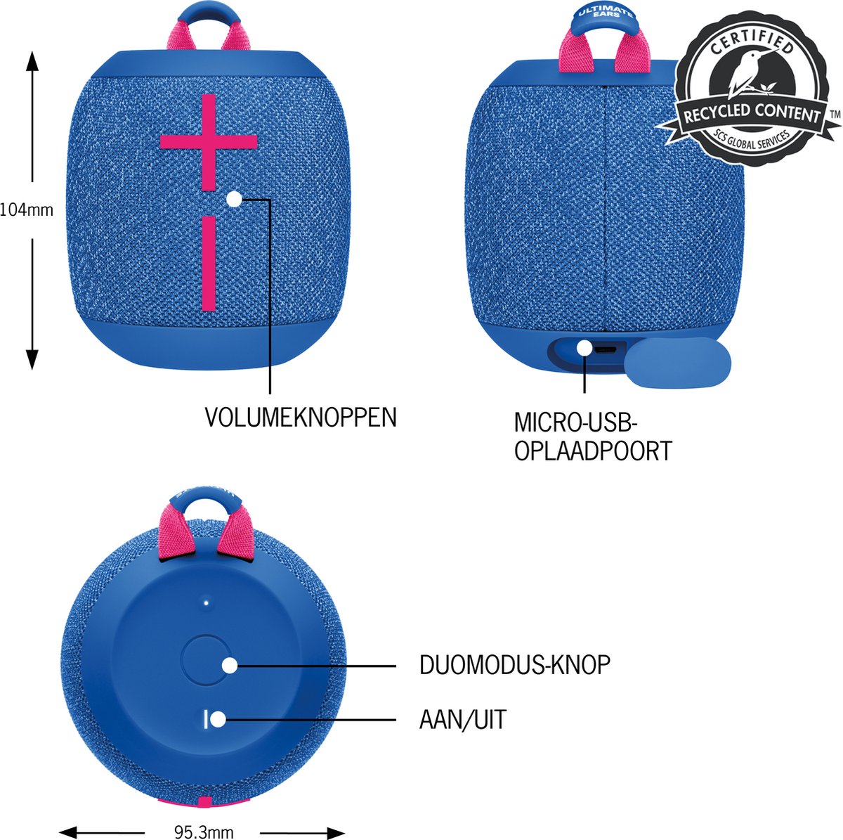 Logitech Dankzij De Draagbare Bluetooth®-luidsprekers Wonderboom 3