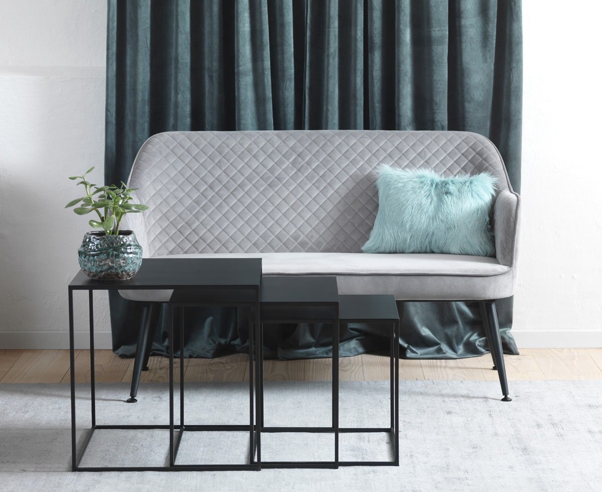 Olivine Sammie metalen bijzettafels - set van 3 - Zwart