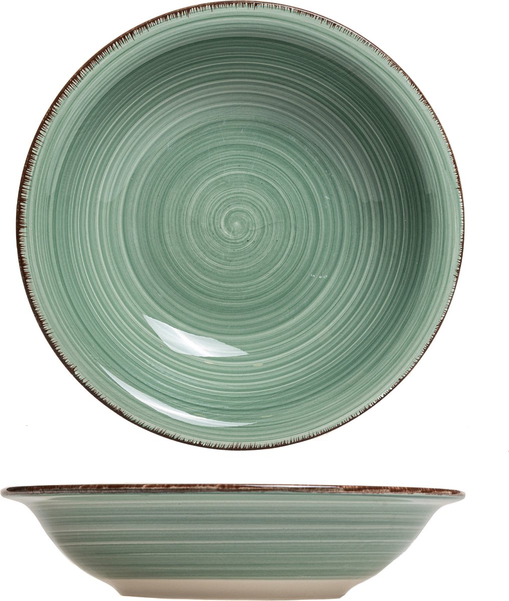 Easyline Studio Tavola Diepe Borden Summer Green ø 21 cm - 6 Stuks - Groen