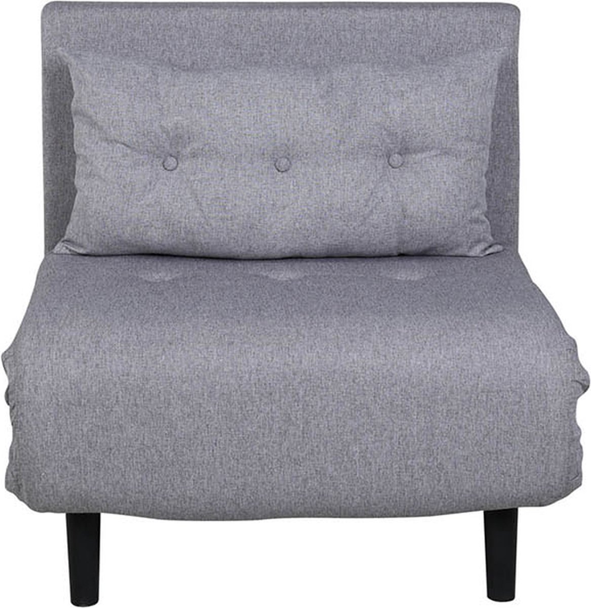 Hioshop Vicky slaapbank ,fauteuil. - Grijs