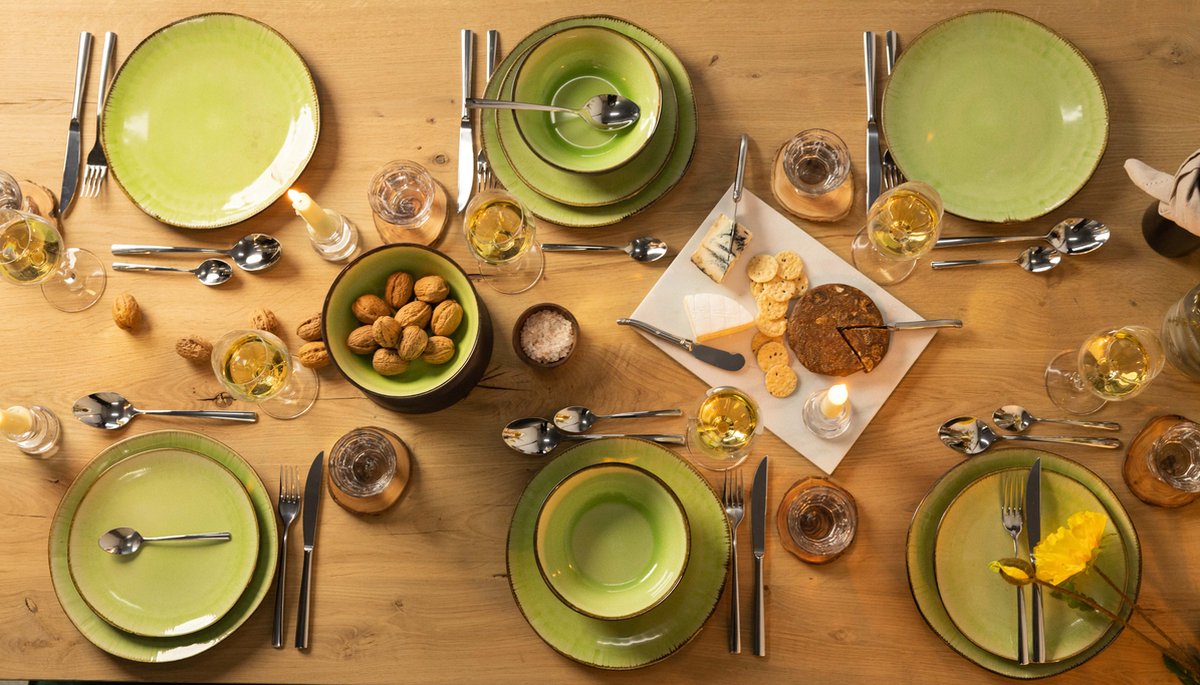 Studio Tavola Ontbijtborden Corfu ø 22 cm - 6 Stuks - Groen