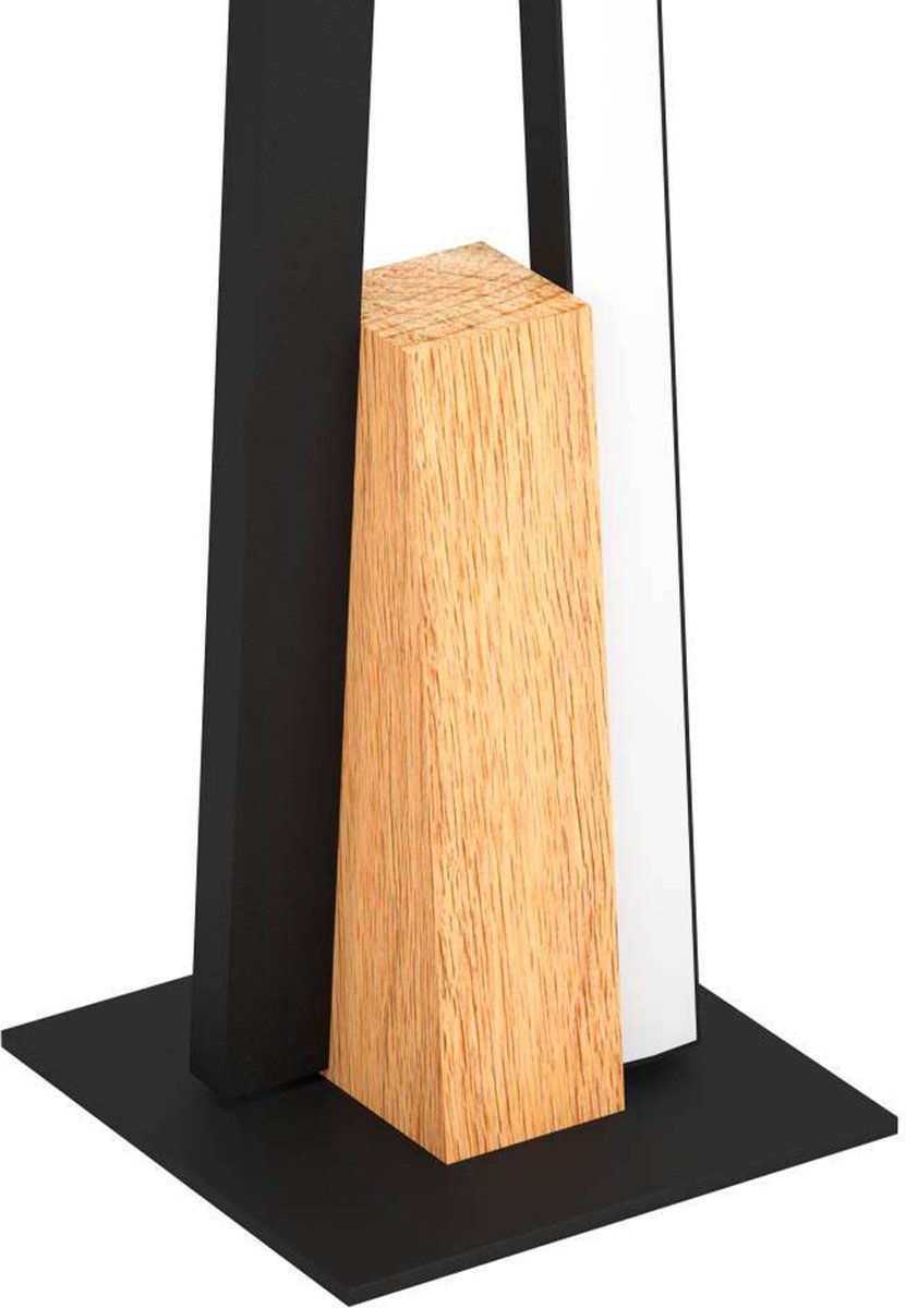 EGLO Panagria Tafellamp - LED - 45,5 cm - Zwart|Bruin|Wit