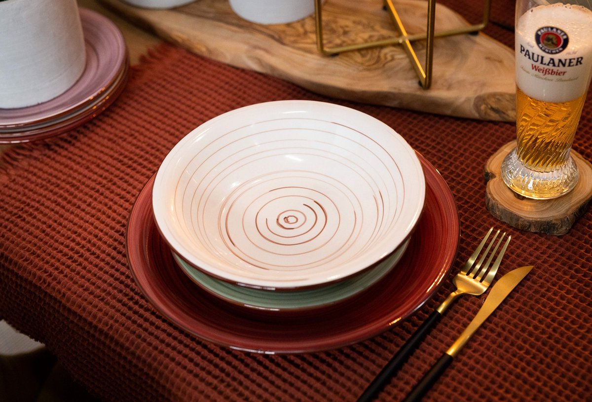 Studio Tavola Diepe Borden Rimini ø 21 cm - 6 Stuks