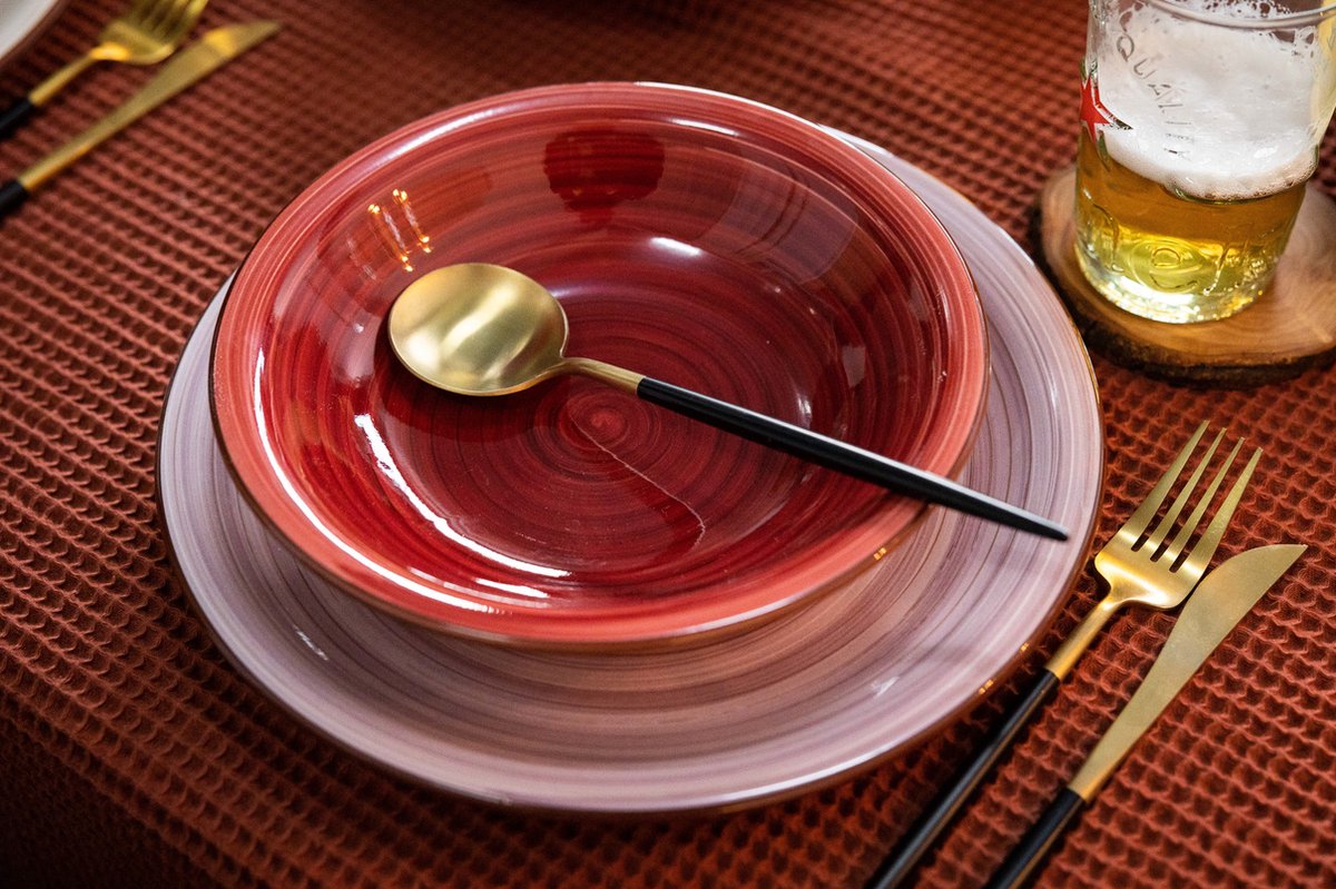 Studio Tavola Diepe Borden Rimini ø 21 cm - 6 Stuks