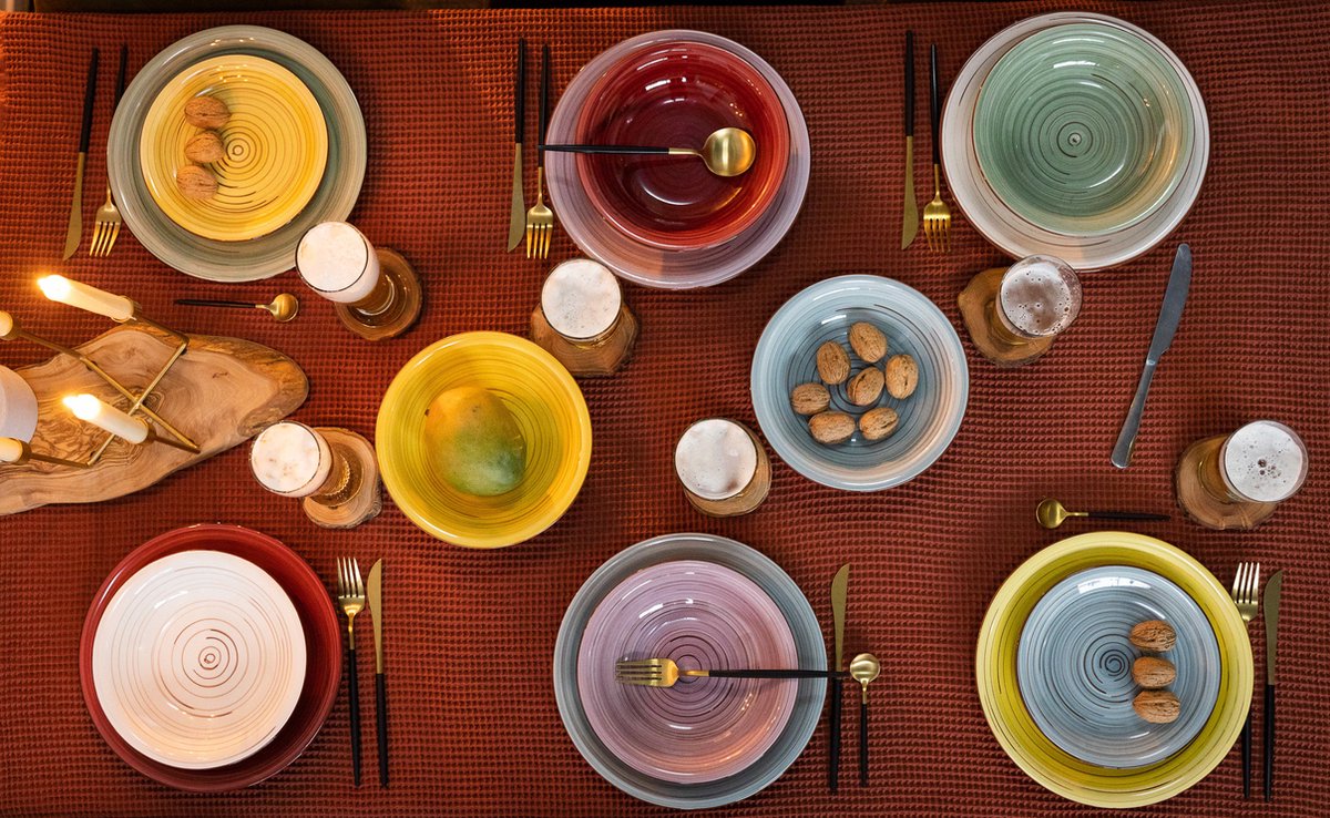 Studio Tavola Diepe Borden Rimini ø 21 cm - 6 Stuks