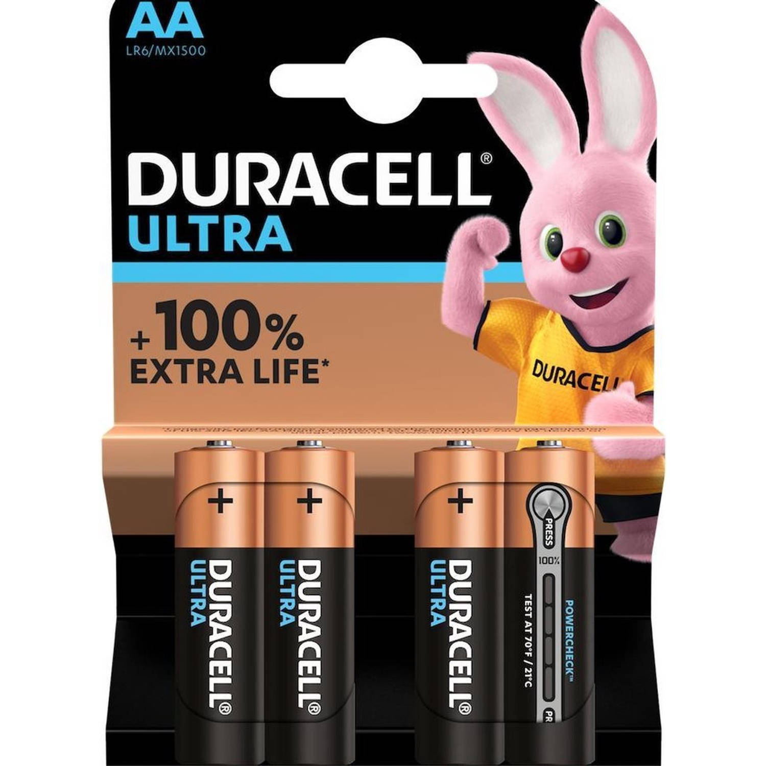 Duracell Batterij Upower Aa/lr6 - 4 Stuks - 100% Extra Life