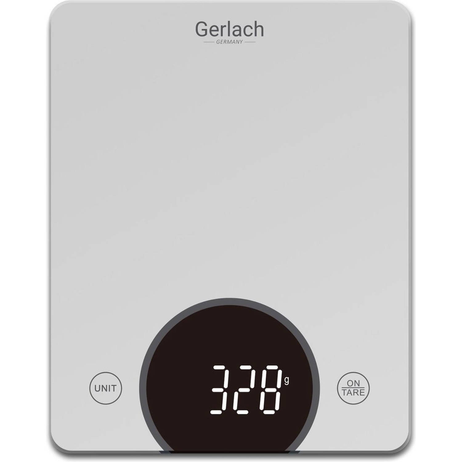 Gerlach 3172s - Glazen Keukenweegschaal Met Led Display