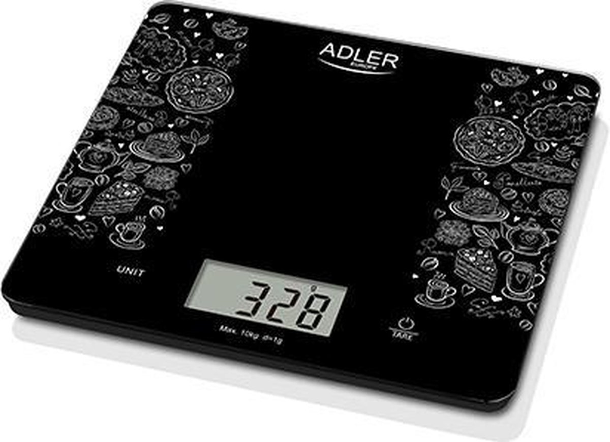 Adler Ad3171 - Keukenweegschaal - Tot 10 Kg - Negro