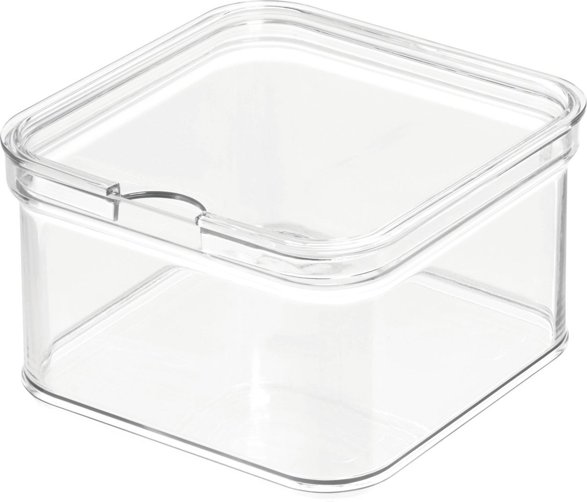 Idesign - Opbergbox Koelkast, 16 X 16 X 9.6 Cm, Kunststof, Transparant - Idesign Crisp