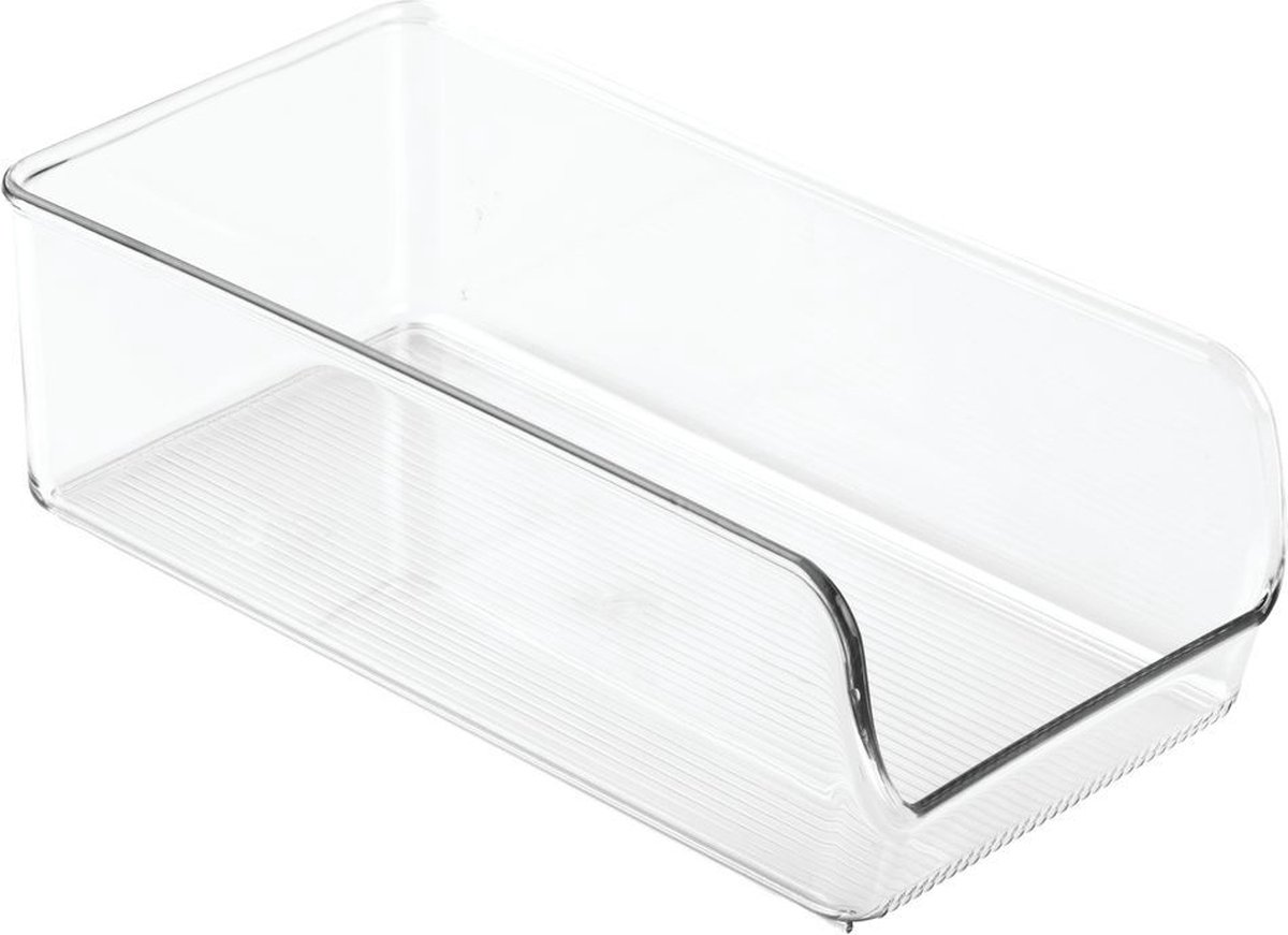 Idesign - Open Opbergbox, 13 X 28.2 X 8.9 Cm, Kunststof, Transparant - Idesign Linus