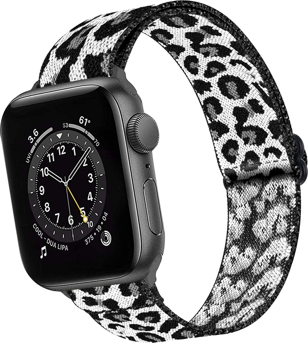 Basey Apple Watch Se (44mm) Bandje Stof Nylon Apple Watch Band Smart Watch Bandje