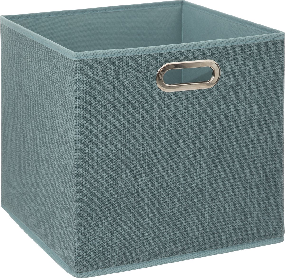 Set Van 4x Opbergmand 29 Liter Ijs Linnen 31 X 31 X 31 Cm - Opbergmanden - Blauw
