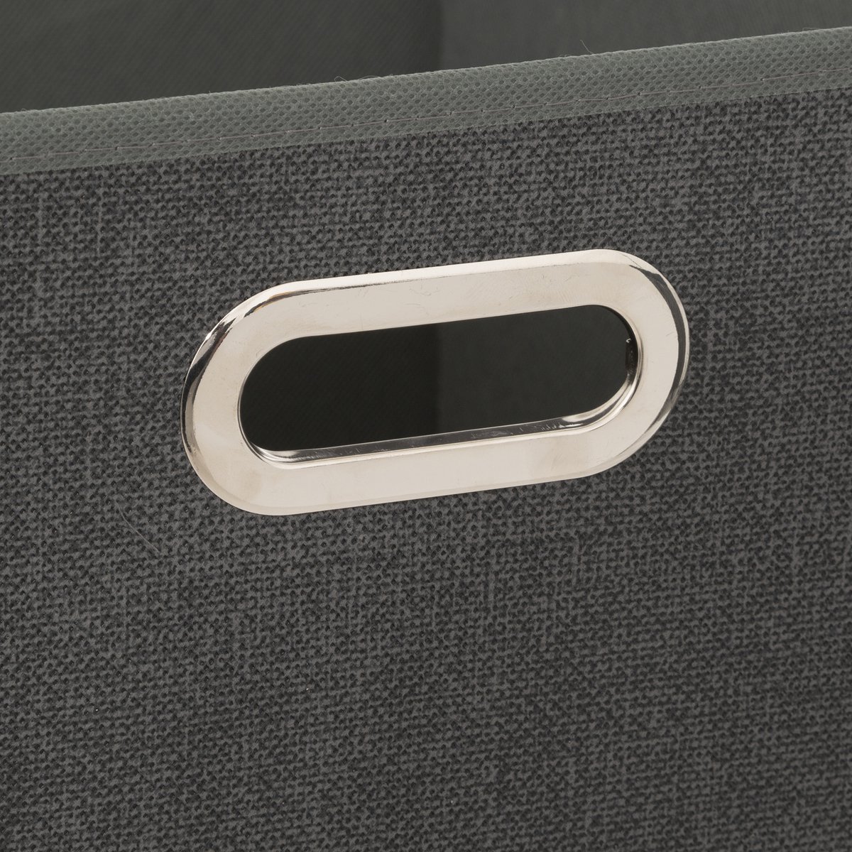 Set Van 4x Opbergmand 29 Liter Donkergrijs Linnen 31 X 31 X 31 Cm - Opbergmanden