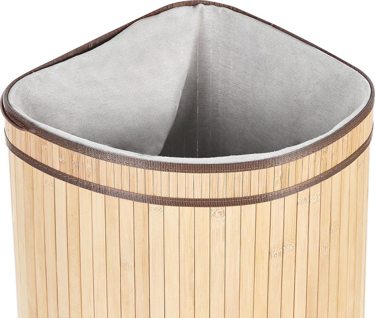 Beliani Badulla - Mand-lichte Houtkleur-bamboehout - Bruin